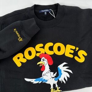 Madhappy Roscoe's House of Chicken 'N Waffles Crewneck Black Sweatshirt XS